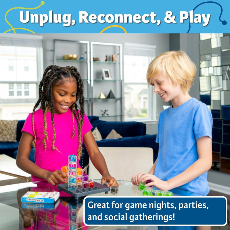 ThinkFun gravity maze for kids 8-12 - logic game with 9 towers and 3 marbles - STEM toy for boys and girls
