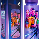 KPop Demon Hunters Officially Licensed Huntrix Water Bottle for Girls, 25oz Leak Proof with Straw Lid, Gifts for Girls