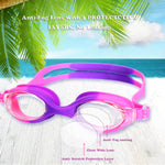 EWPJDK Kids Swim Goggles - 2 Pack Swimming Goggles Anti Fog No Leaking For Kids Age 3-15