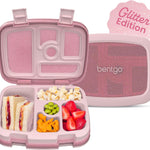 Bentgo Kids Bento-Style 5-Compartment Leak-Proof Lunch Box - Just-Right Portions for Ages 3 to 7, Durable, Drop-Proof, Dishwasher Safe, PFAS & BPA-Free & Made with Food-Safe Materials (Green)