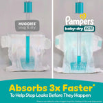 Pampers Diapers - Baby Dry - Size 5, 132 Count, Absorbent Disposable Infant Diaper (Packaging May Vary)