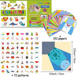 hapray Origami Kit for Kids 5-12, 152 Origami Paper Kit with Origami Book | DIY Art and Craft Projects with 72 Patterns, Video Tutorial & book, Beginners Origami Kit for Kids 5-8 8-12, Gifts Boy Girl