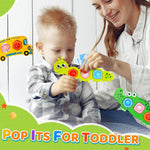 3pc Fidget Popper Sensory Toys For Toddlers, Airplane Travel Activities