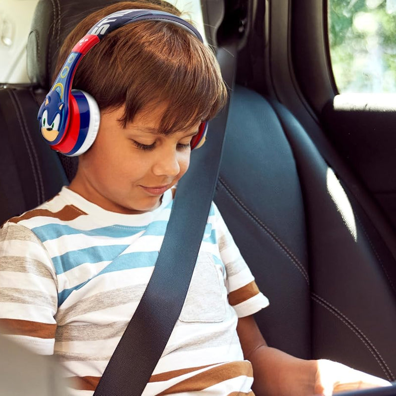 Sonic The Hedgehog Bluetooth Headphones for Kids, Wireless Headphones