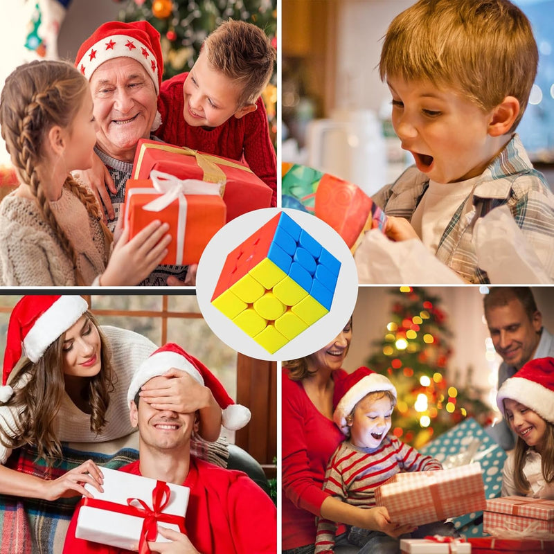 CFMOUR Speed Cube 3x3x3 - Moyu Meilong 3C, Smooth Turning Stickerless Magic Cube Puzzle Brain Toy