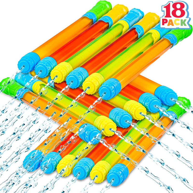 JOYIN 18 Pack 16.5'' Water Gun, Blaster Squirt Guns, Bulk Water Guns Summer Outdoor Swimming Pool, Backyard, Beach Water Game Fighting Play Pool Toys