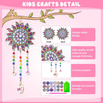 Crafts for Kids Ages 8-12, Birthday Gifts Presents Girls Diamond Art Kits | 6 7 8 9 10 Year Old Girls Gifts, Diamond Painting for Girl Toys Age 5-11 Wind Chimes Crystal Window Suncatcher for Home Decor