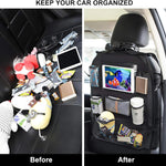 ONE PIX Backseat Car Organizer Mats Back Seat Organizers and Storage Bag with Touch Screen Tablet Holder for Kids Toddlers Car Seats, Travel Accessories, Road Trip Essentials Kids