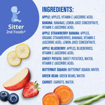 Gerber Stage 2 Baby Food, Fruit & Veggie Favorites Tubs, Baby Puree, Variety 32PK | Stage 2 fruit and veggie puree variety pack; 32 x 4 oz tubs
