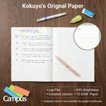 KOKUYO Composition Notebooks, 3 Pack Campus 9-3/4" x 7-1/2" Comp Book with College Ruled, 80 Sheets, Pink Blue Lavender School Lined Notebook Journal for Work Study Note Taking (WSG-NO-308CG1×3)
