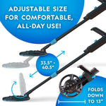 National Geographic starter metal detector kit for kids 7.4 inch waterproof coil trowel adjustable
