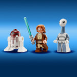 LEGO Star Wars OBI-Wan Kenobi's Jedi Starfighter, 75333, with Minifigures, Lightsaber, and Clone Starship