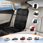 Car Seat Protector, Carseat Seat Protectors with Thick Padding No Imprints | Non-Slip Backing, Waterproof, Universal Fit, Heat Resistant, 600D Fabric Car Seat Covers with Storage Pockets for Baby