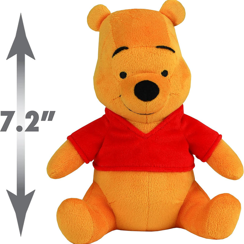 Disney Collectible 7.2-inch Winnie the Pooh Beanbag Plush, Super Soft Plush Fabric, Kids Toys for Ages 2 Up by Just Play