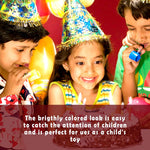 Colorful party blowers for birthday, wedding, and other celebrations (25 PCS)
