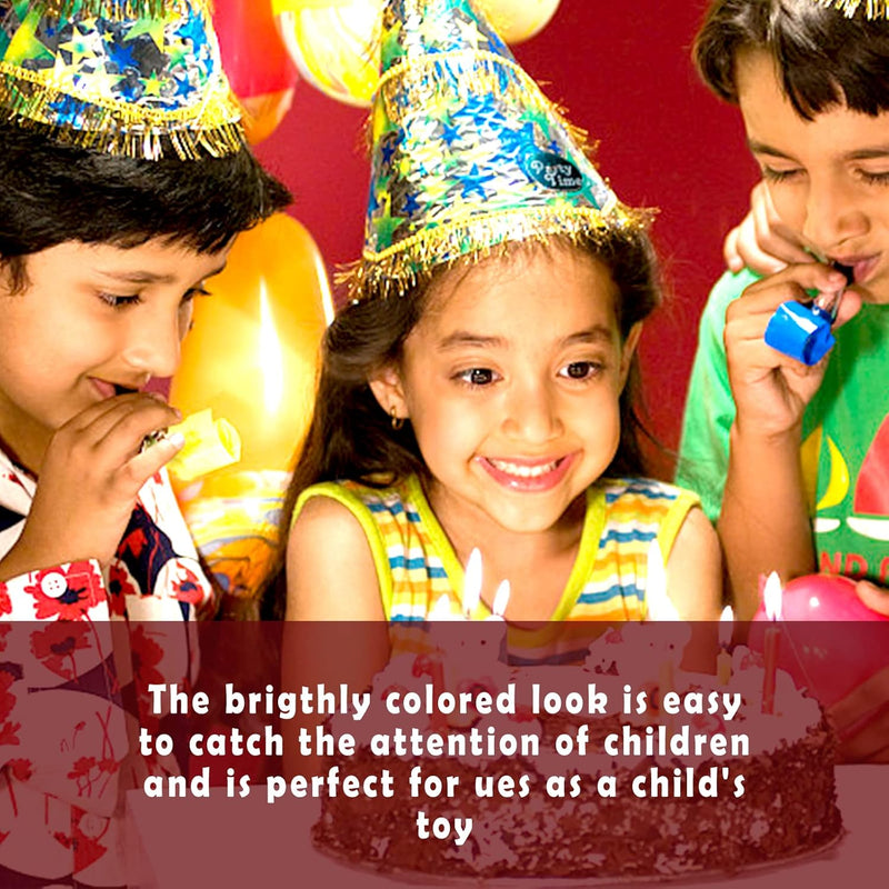 Colorful party blowers for birthday, wedding, and other celebrations (25 PCS)
