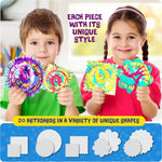 Paint Vortex Spin Art Machine - Kids Art Kit for Boys & Girls Ages 6+ | Motorized Spinner with Splash Guard, Metallic Paints & 20 Artboards - Birthday Gifts for Girls - Craft Kit
