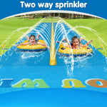 Extra Long Water Slide for Kids Adults, 32.8 FT Inflatable Slip Water Slides for Kids Backyard, Heavy Duty Slide with 2 Boards Double Lane Lawn Slides for Boy Girl Outdoor Water Play