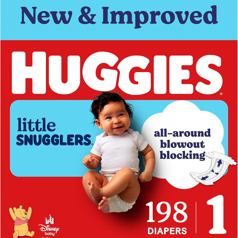 Huggies Little Snugglers Diapers Size 1, 96 Count