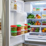 8oz Small Plastic Freezer Food Containers with Lids, 1 Cup, 12pcs | Airtight & BPA-free for fresh food. Dishwasher/freezer safe, perfect for daily meal prep, portion control,snacks on-the-go.