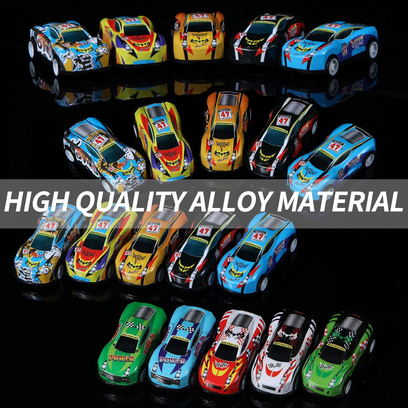28 Pack of Colorful Mini Pull Back Cars for Kids' Party Favors, Goody Bags, and Pinata Fillers