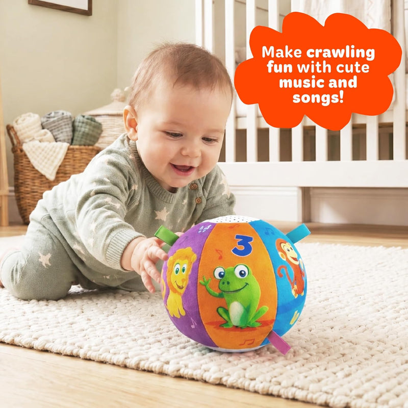 Move2Play, Interactive Baby Ball with 30+ Sounds & Songs | Toys for 1 Year Old Boys & Girls | Baby Toys 6-12+ Months | Musical Crawling Ball for Toddlers 1-3 | 1st Birthday Gift
