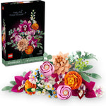 LEGO Botanicals Pretty Pink Flower Bouquet Building Set for Adults - Nature-Inspired Home Decor DIY Kit