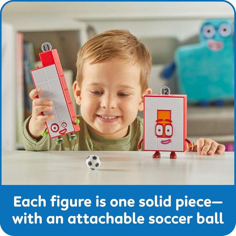 numberblocks friends eleven and twelve figures, math toys for toddlers, counting blocks for kids 3-5, preschool learning & education toys