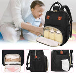 Diaper Bag Backpack Multifunction Maternity Nappy Baby Bag for Girls & Boys Large Capacity Travel Diaper Bags Dark Black