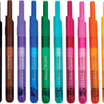 Crayola Clicks Retractable Tip Markers (10ct), Washable Cone Tip Art Marker Set, Cute Aesthetic School Supplies, Classroom Must Haves, Ages 3+