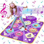 Dance Mat with LED Lights, Adjustable Volume, 5 Game Modes, Portable Music Dance Mat for Kids and Adults