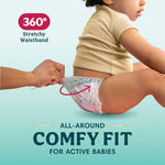 Pampers Diapers - Swaddlers 360° - Size 3, 70 Count, up to 100% Leakproof Comfy Dry Fit, Designed for Easy Changes, Pull On Baby Diaper (Packaging May Vary)