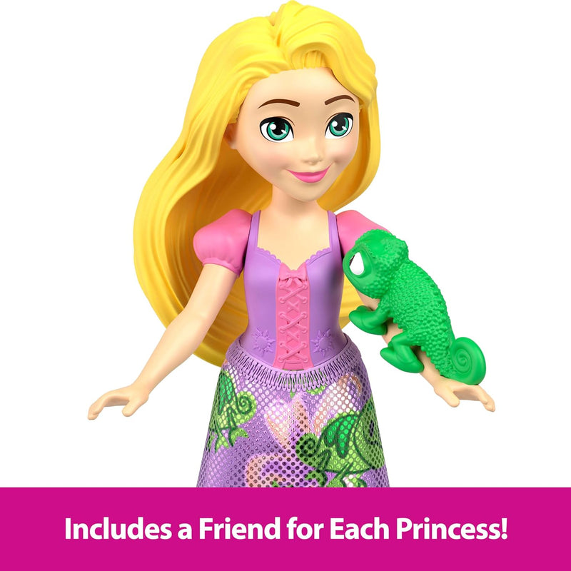 ​Mattel Disney Princess & Friends Set with 5 Posable Small Dolls in Removable Skirts or Pants & 5 Friend Figures, Inspired by the Disney Movies