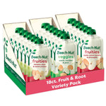 Beech-Nut Baby Food Pouch Variety Pack, Fruit & Root Veggies, 18 Pouches