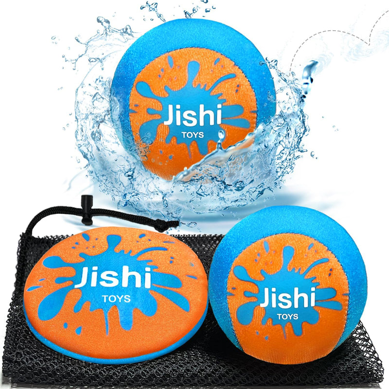 Water Skipping Balls for Pool, Beach Toys for Kids Ages 8-12 Boys Outdoor Play, Splash Water Bouncing Balls for Swim Games Toys for Kids Ages 3-5-7 4-8-12 Year Old Boys Girls Teens Adults Summer Gifts