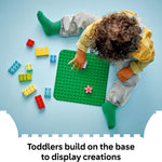 LEGO DUPLO Green Building Plate - 1.5+ Years Learning Toy for Toddlers and Preschool Kids, 10460 Green Base Plate