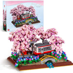 Wise Block Cherry Blossom Bonsai Building Set for Adults, Ages 18+, Pink Sakura Tree Artificial Plant for Home, Office or Bedroom Decor, Botanical Collection Gift for Birthdays & Holidays - 900PCS