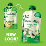 Beech-Nut Stage 2 Baby Food Pouch Variety Pack, Veggie Purees, 18 Pouches | Real Fruit & Veggies Baby Food Pouches, 1 Full Serving of Veggies Per Pouch, No Added Sweeteners, No Artificial Preservatives