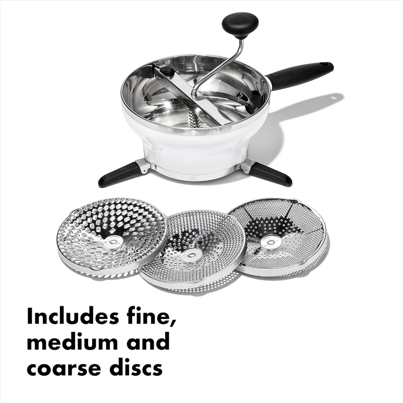 OXO Good Grips Stainless Steel Food Mill For Purees,Silver