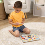 Melissa & Doug Wooden 8-Piece Vehicle Sound Puzzle for Toddlers and Kids Ages 2+