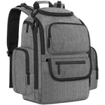 Mancro Diaper Bag Backpack, Dad Diaper Bag with 2 Side Insulated Pockets | Multifunctional Water Resistant Diaper Backpack for Men Women with Stroller Straps, Travel Baby Bag Backpack, Black