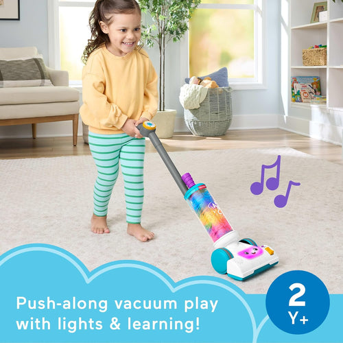 Fisher-Price Laugh & Learn 2-in-1 Vacuum with Lights, Sounds & Learning for Toddlers 2+ Years