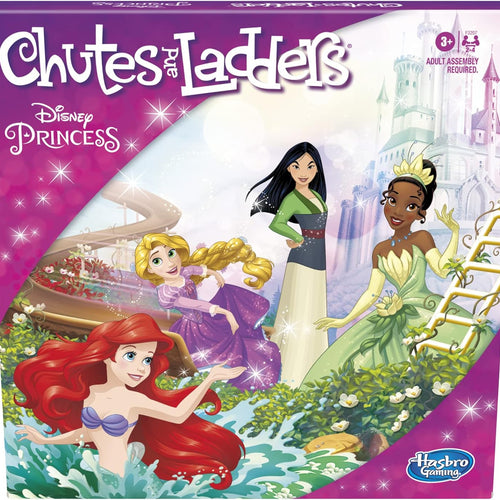 Hasbro Gaming Chutes and Ladders: Disney Princess Edition Board Game for Kids Ages 3 and Up, Easter Gifts for Boys and Girls, Preschool Game for 2-4 Players (Amazon Exclusive)