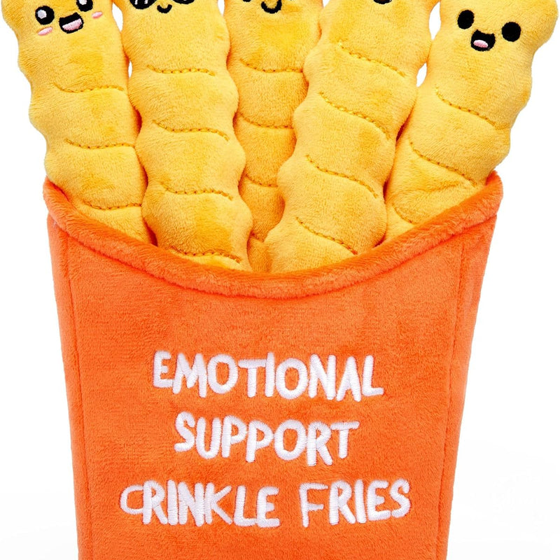 Emotional Support Chicken Nuggets by Relatable, Cuddly Stuffed Animals and Toys, Squishy Toys and Plushies, Great Gift Ideas for Loved Ones of All Ages, Includes 5 Plushies with Carrying Basket