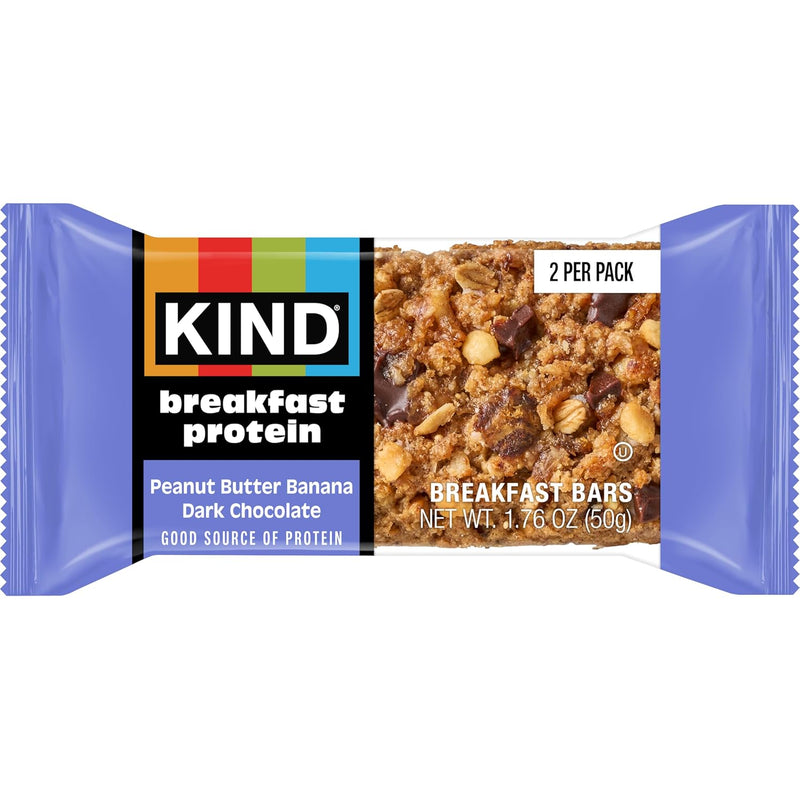 KIND PB Banana Dark Choc Protein Breakfast Bar 6 Count, 10.58 OZ