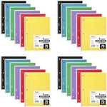 Mead Spiral Notebook, 1 Subject, College Ruled Paper, 7-1/2" x 10-1/2", 70 Sheets per Notebook, Colors Will Vary, 6 Pack (73065)