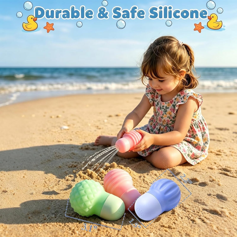 Sizobi Baby Bath Toys, Pool Water Toys Toddler Bath Toys for Kids Ages 1-3 | 1 Year Old Boy Girl Sensory Squeezing Water Bathtub Toys, Baby 6-12-18 Months Bathtub Outdoor Water Table Toy,Birthday Gifts
