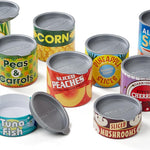 Melissa & Doug Let's Play House Grocery Cans with Removable Lids for Preschool Learning Toys for Girls & Boys 3+