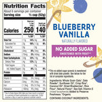 Cascadian Farm Organic Blueberry Vanilla Granola, No Added Sugar, 11 oz | 0g Added Sugar, Sweetened with Date Powder, 27g Whole Grain per Serving, Non-GMO Verified, Resealable Pouch
