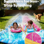 JOYIN 32.5FT Water Slide and 2 Inflatable Boards, Extra Long Heavy Duty Double Lawn Waterslide with Sprinkler for Kids Adults Backyard Summer Water Toy Outdoor Fun, Blue, Pink